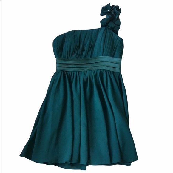 JJ’S House Short Mini Dress Teal Green Size 4 - Picture 3 of 6